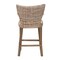 Bali & Pari Enver Modern Bohemian Grey Kubu Rattan and Mahogany Wood Counter Stool 245-13716-ZORO - alternate 5